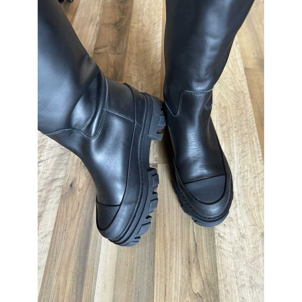 Ganni Leather biker boots - image 6