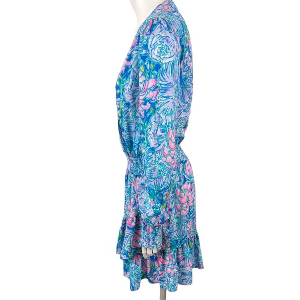 Lilly Pulitzer Cristiana Dress Womens 12 Blue Pin… - image 4