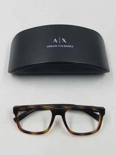 Armani Exchange Matte Tortoise Square Eyeglasses