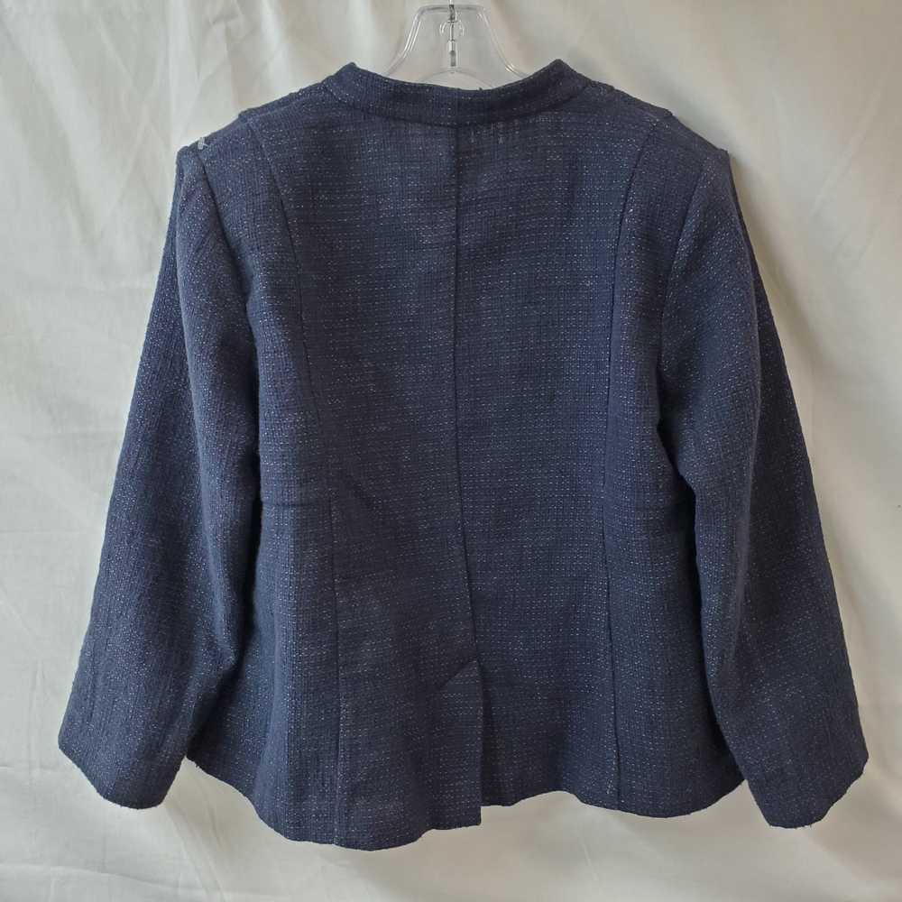 Eileen Fisher Blue Button Down Overcoat - image 2