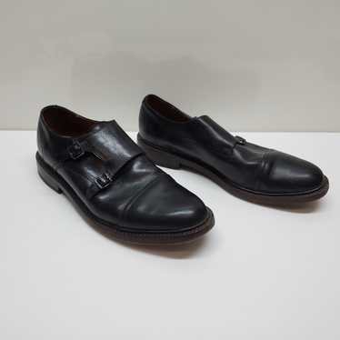 Frye James Double Monk Black Leather Monk Strap O… - image 1