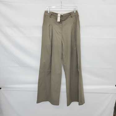Anthropologie Amadi Taupe Pleated High Wise Wide L