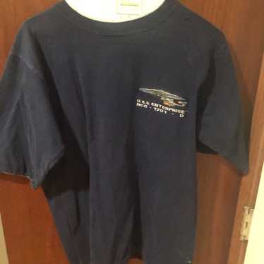 Star Trek Enterprise D navy blue large t-shirt - image 1