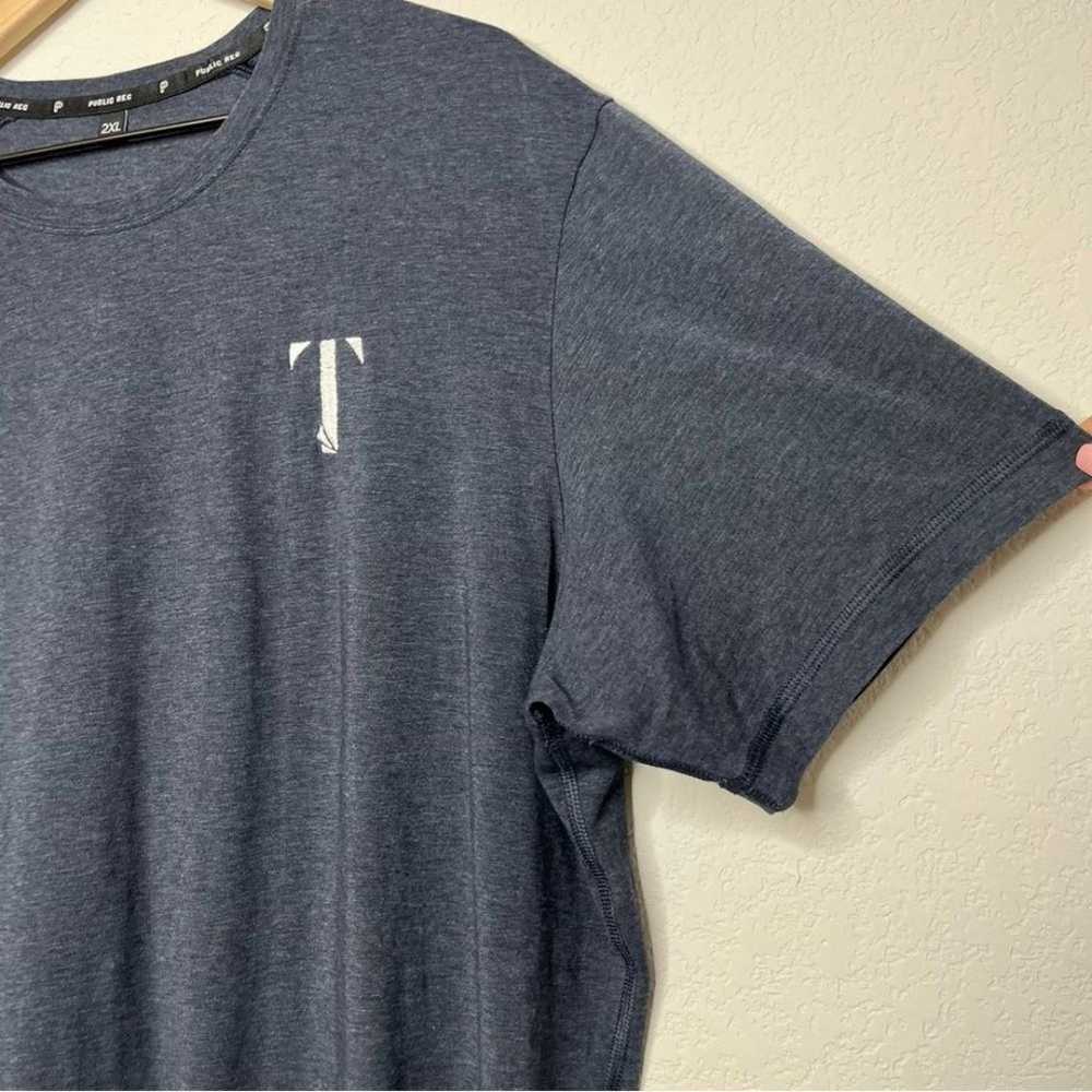 Public Rec Men T-Shirt 2XL Pima Cotton Tencel Blu… - image 10