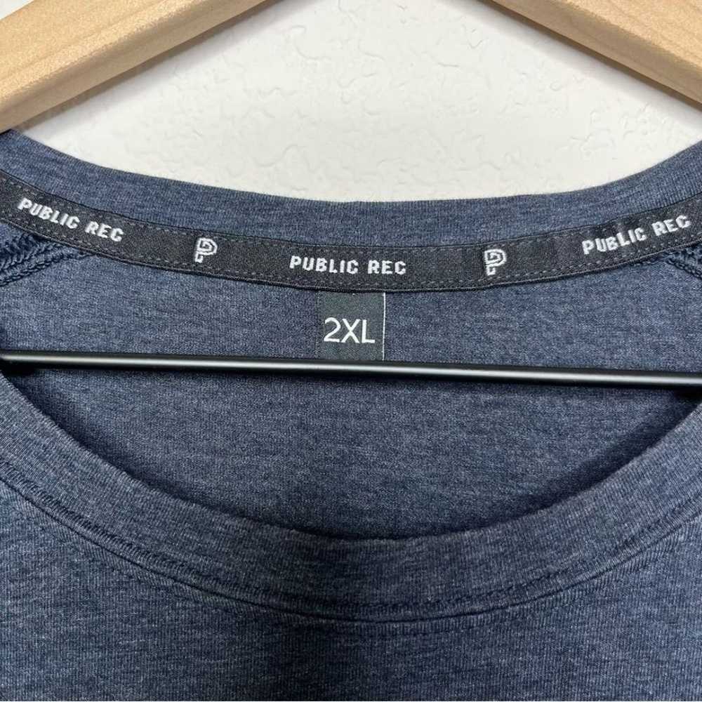 Public Rec Men T-Shirt 2XL Pima Cotton Tencel Blu… - image 7