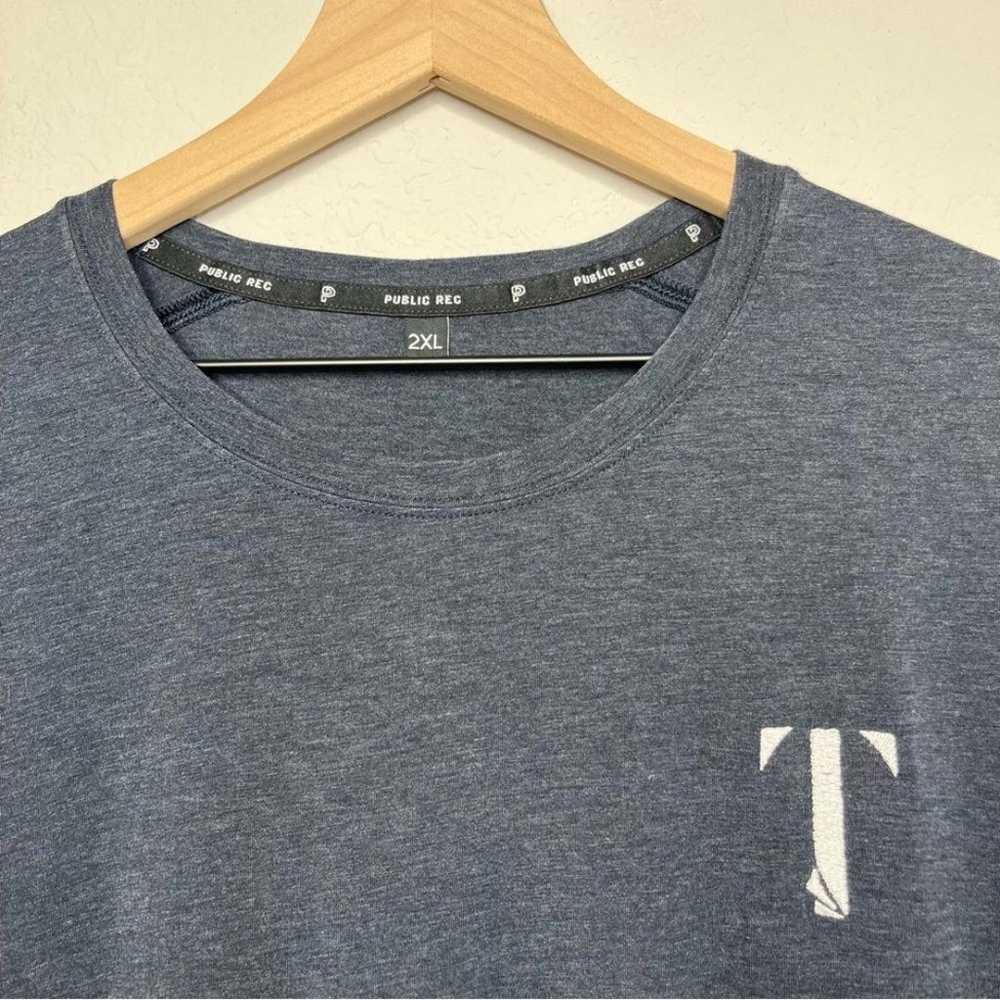 Public Rec Men T-Shirt 2XL Pima Cotton Tencel Blu… - image 8
