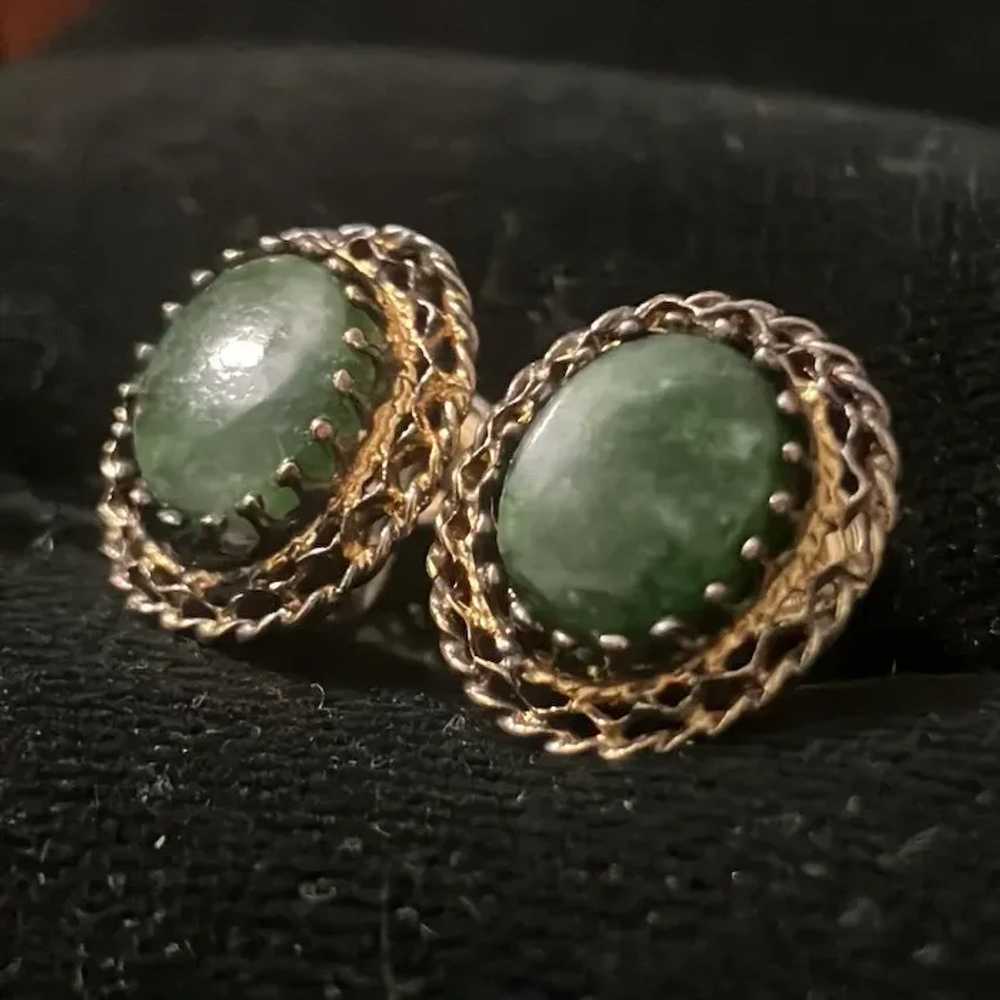 Charles Reis Co. Connemara Green Marble Gold-plat… - image 3