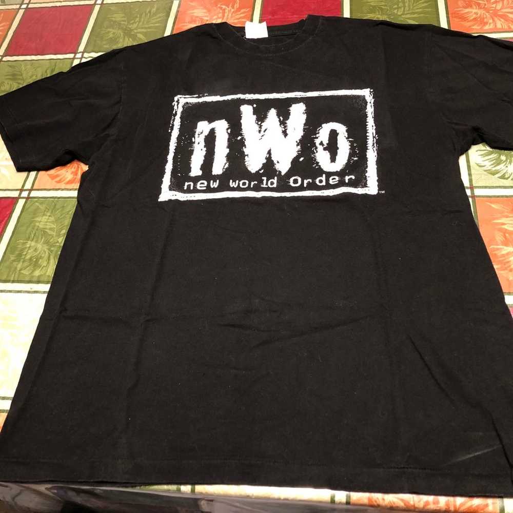 Mens Vintage WCW NWO Syxx-Pac Ball Logo Shirt Extra L… - Gem