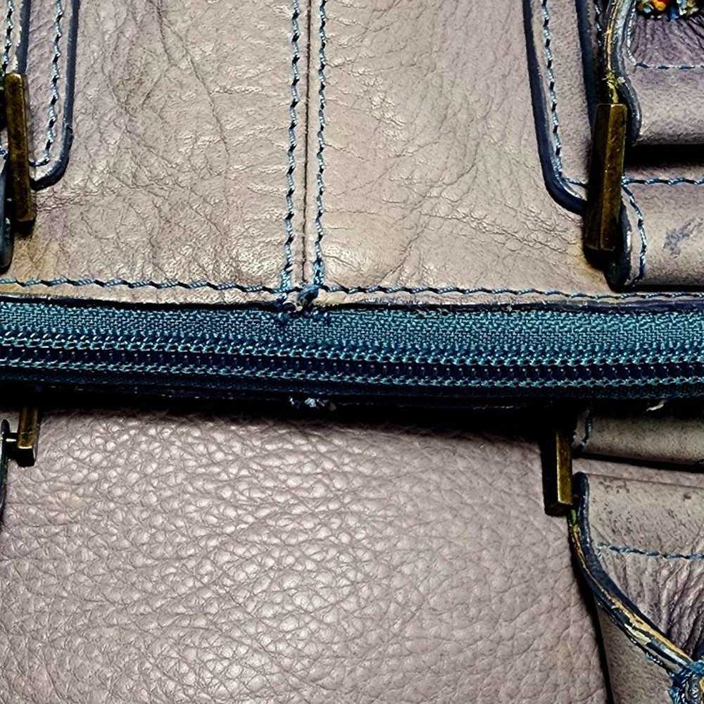 Genuine Italian leather Maurizio Taiuti lavender … - image 7