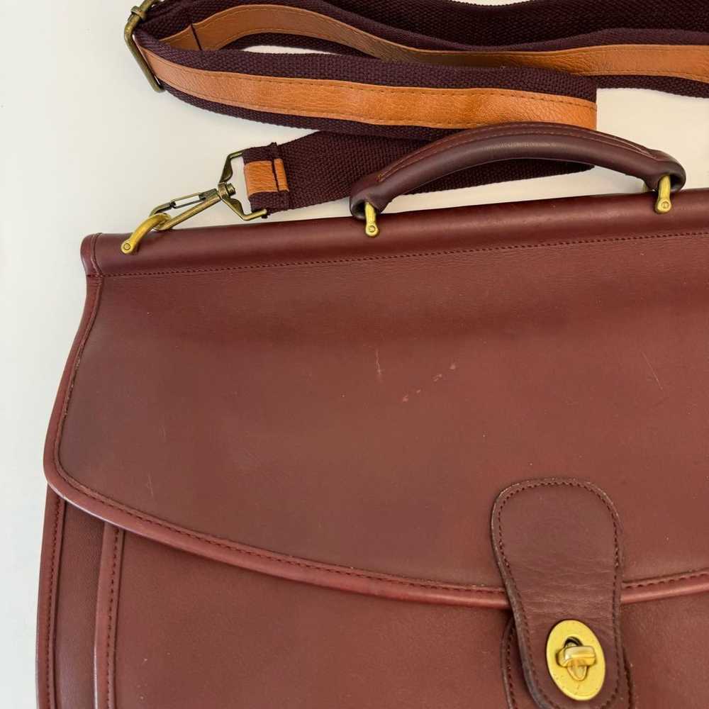 Coach Vintage Beekman Briefcase Leather Bag Messe… - image 6