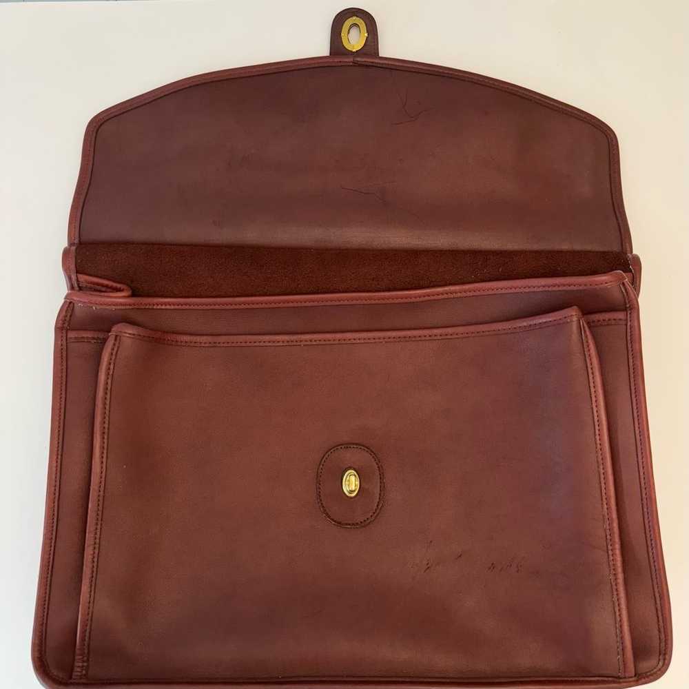 Coach Vintage Beekman Briefcase Leather Bag Messe… - image 8