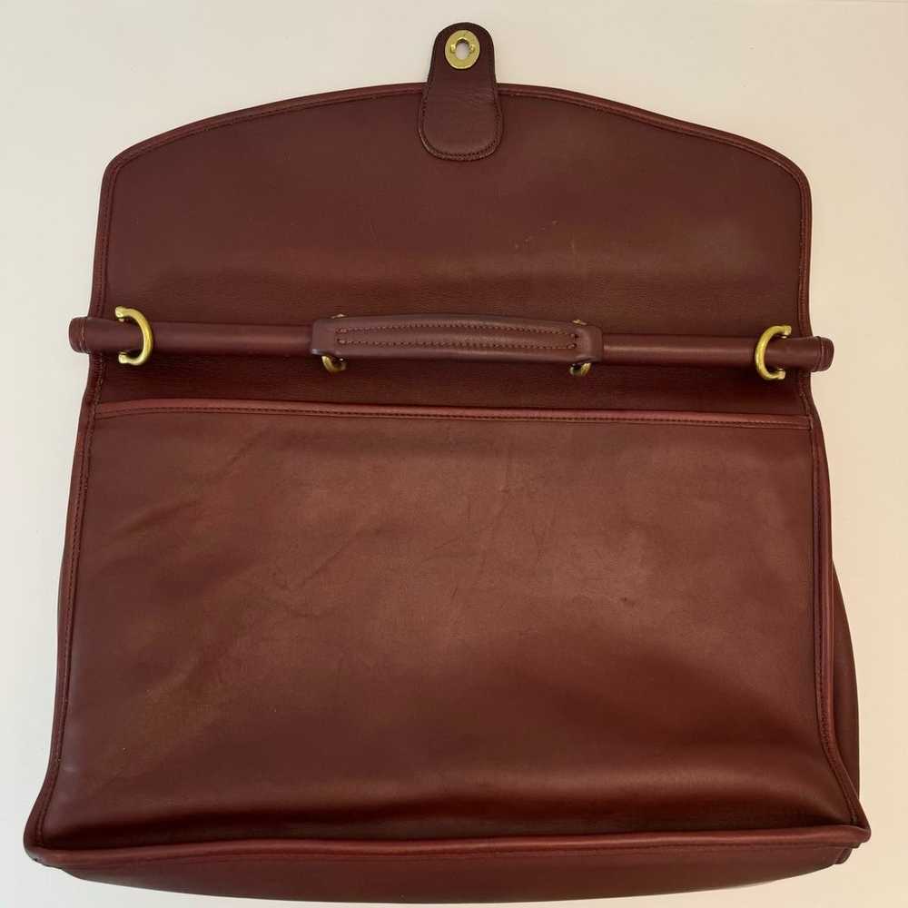 Coach Vintage Beekman Briefcase Leather Bag Messe… - image 9