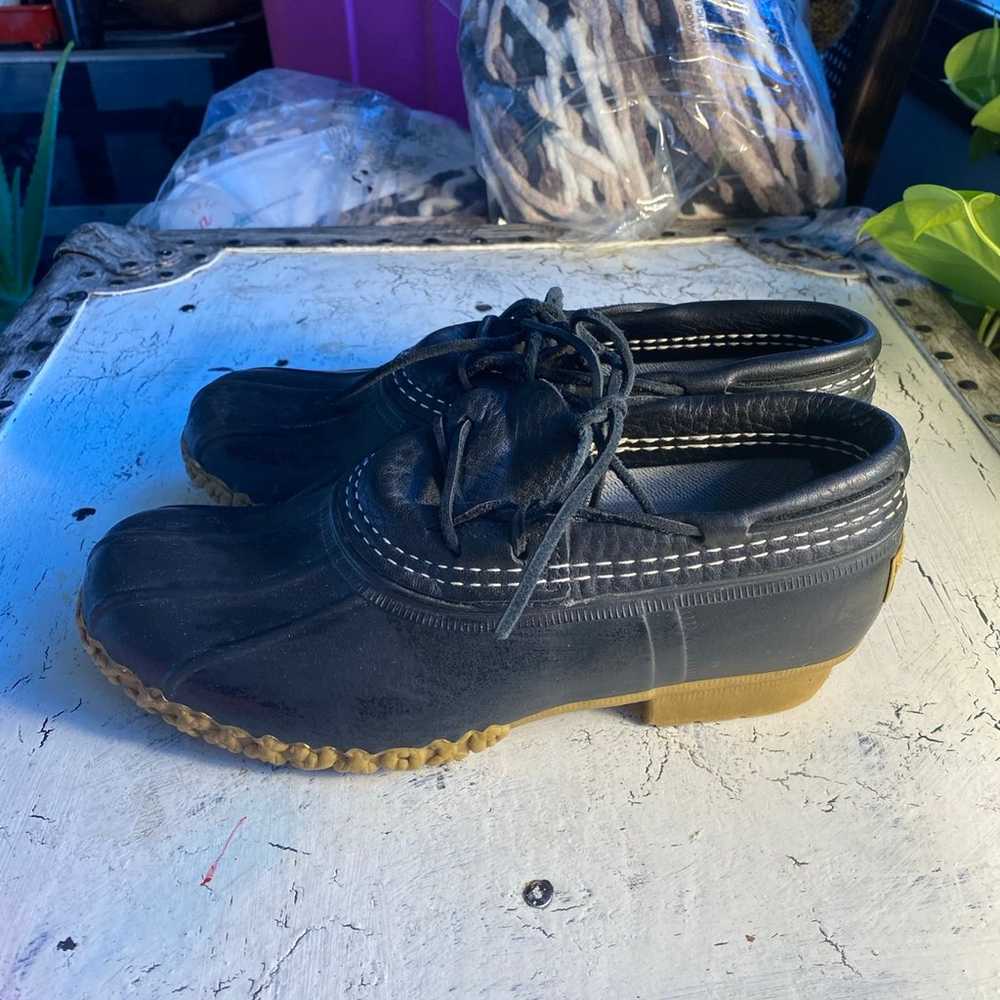 LLBEAN  BLK Duck Boot Shoes Women’s 7 - image 2