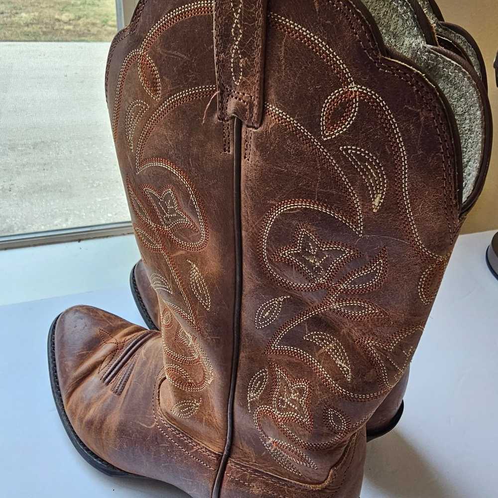 Ariat Vtg Womens Western Cowgirl Cowboy Boots Bro… - image 1