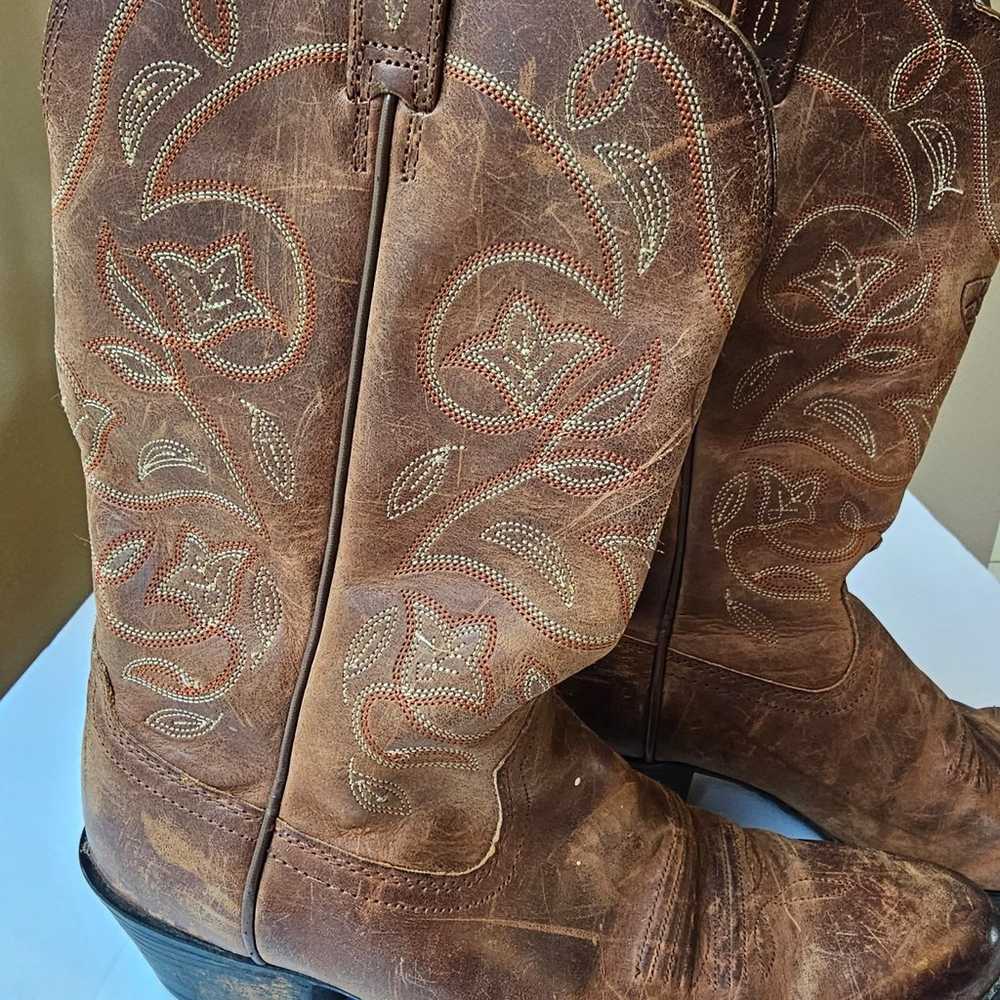 Ariat Vtg Womens Western Cowgirl Cowboy Boots Bro… - image 2
