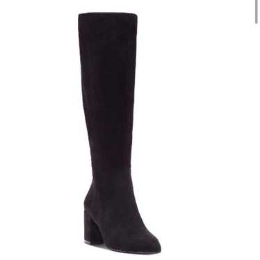 New Sam Edelman black knee high heeled boot