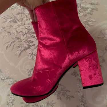 Balenciaga velvet boots