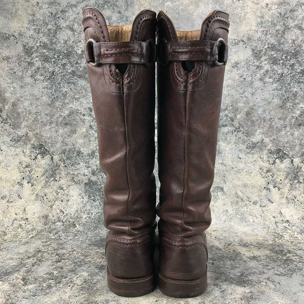 Frye Women's Size 9B Paige Trapunto Brown Leather… - image 7