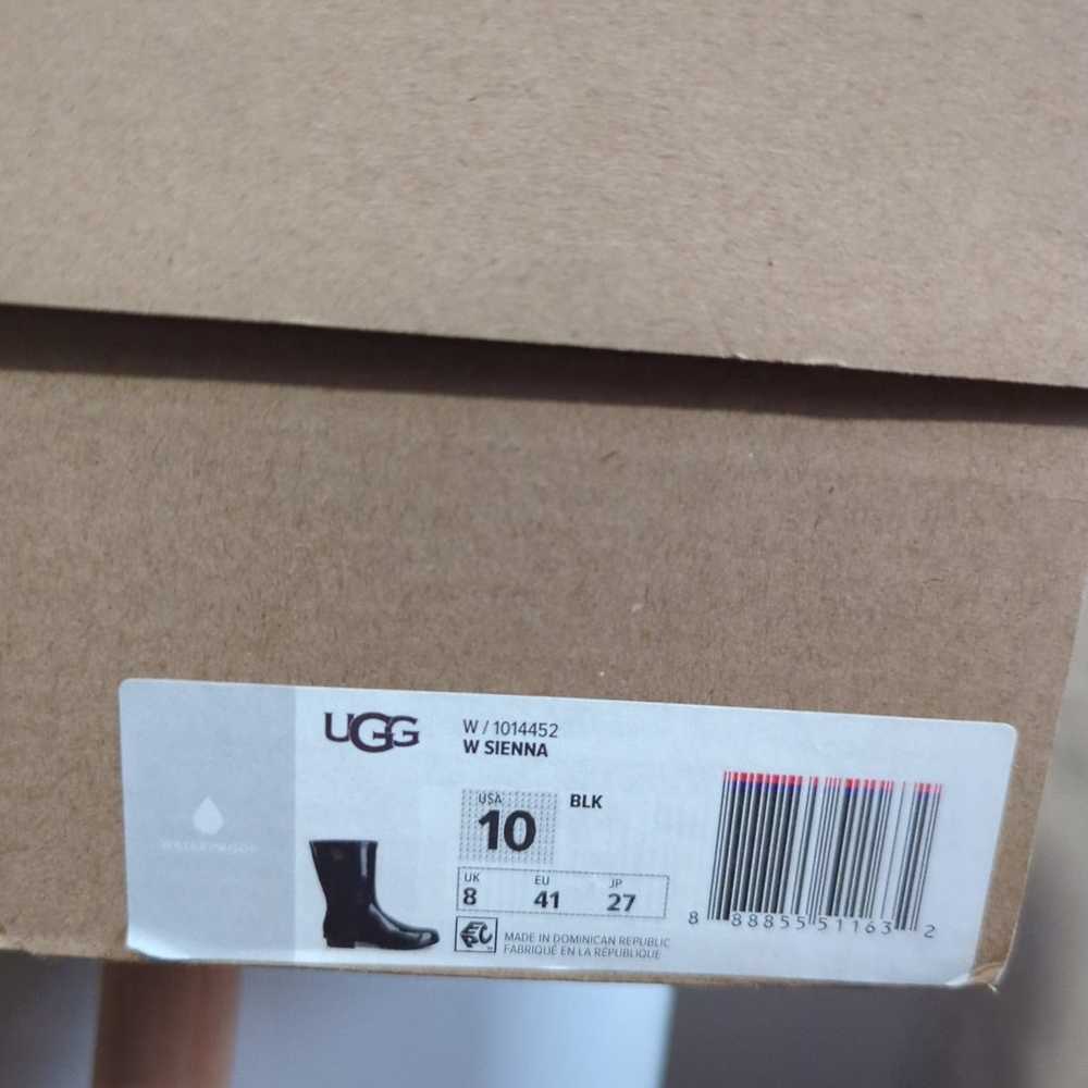 UGG Rain Boots BLK size 10 - image 4