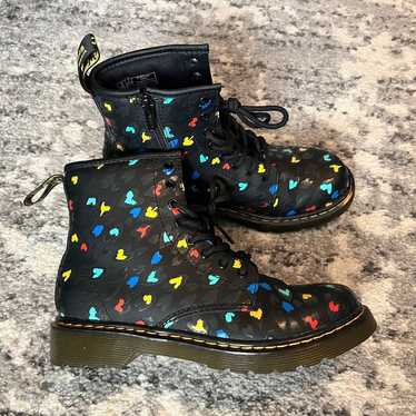 Dr Martens 1460 Leather Heart Printed Lace Up Boot
