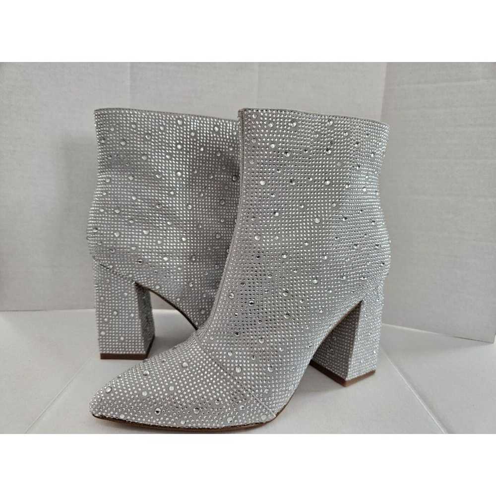 BCBGeneration Briel 2 Silver Jeweled Ankle Boots … - image 1