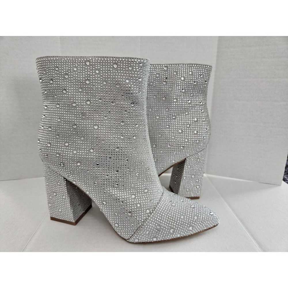 BCBGeneration Briel 2 Silver Jeweled Ankle Boots … - image 2