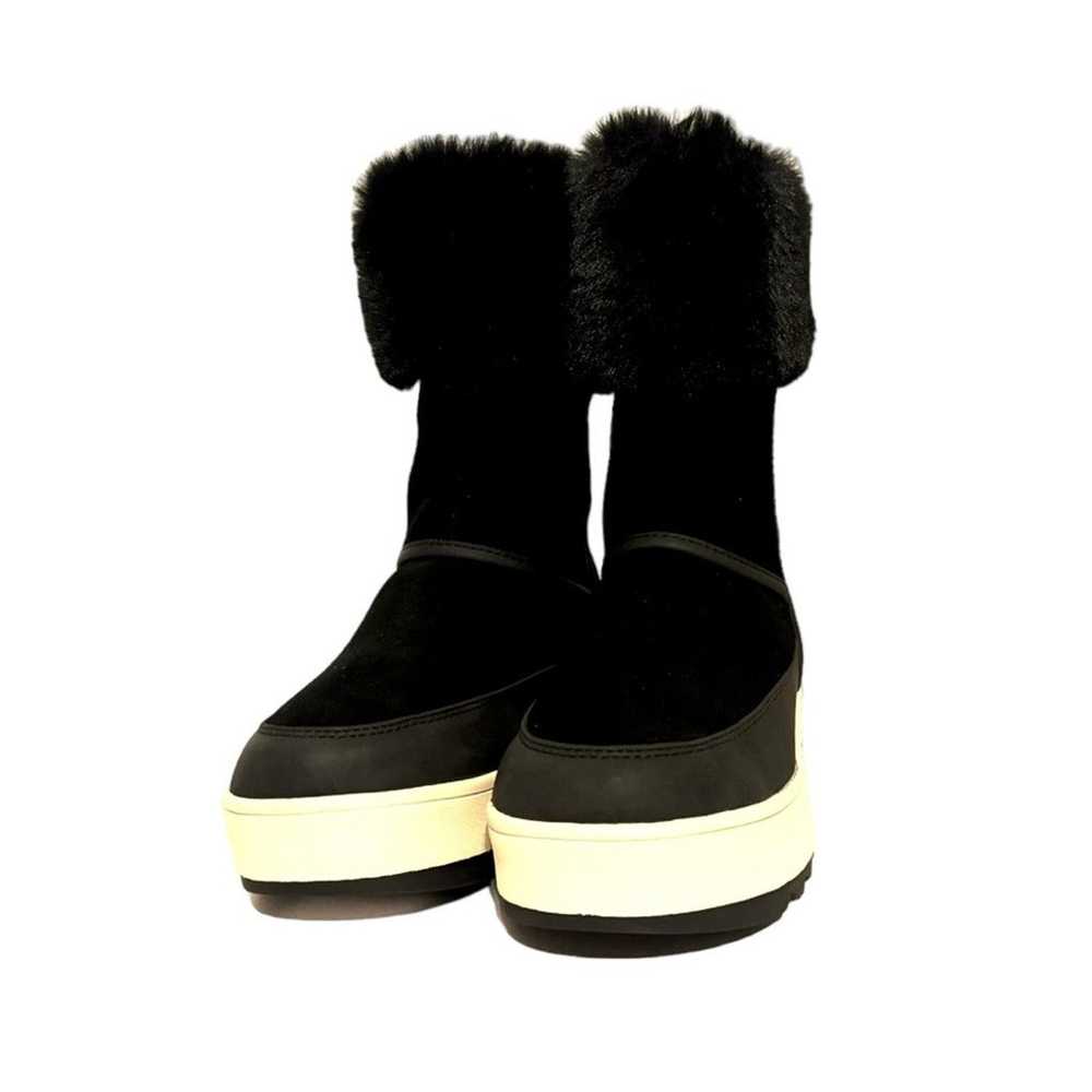 Koolaburra by UGG Tynlee Black Boots Faux Fur Sue… - image 3