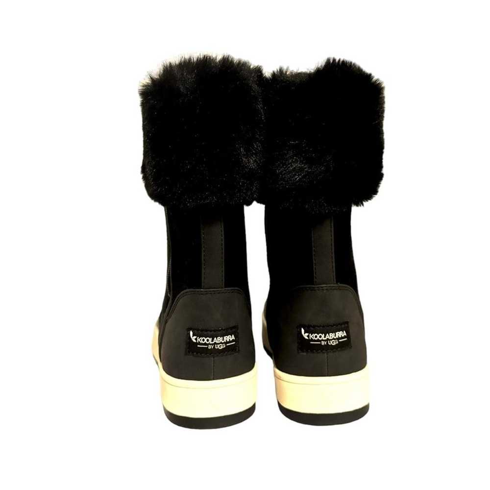 Koolaburra by UGG Tynlee Black Boots Faux Fur Sue… - image 4