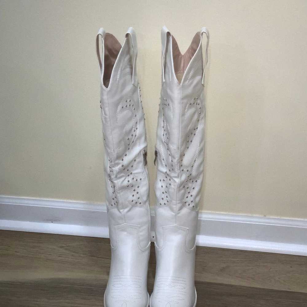 Wetkiss White Cowgirl Boots - image 3