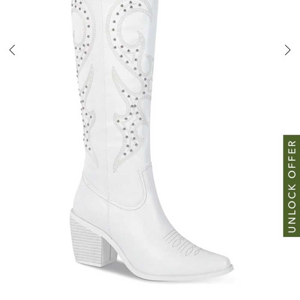 Wetkiss White Cowgirl Boots - image 7