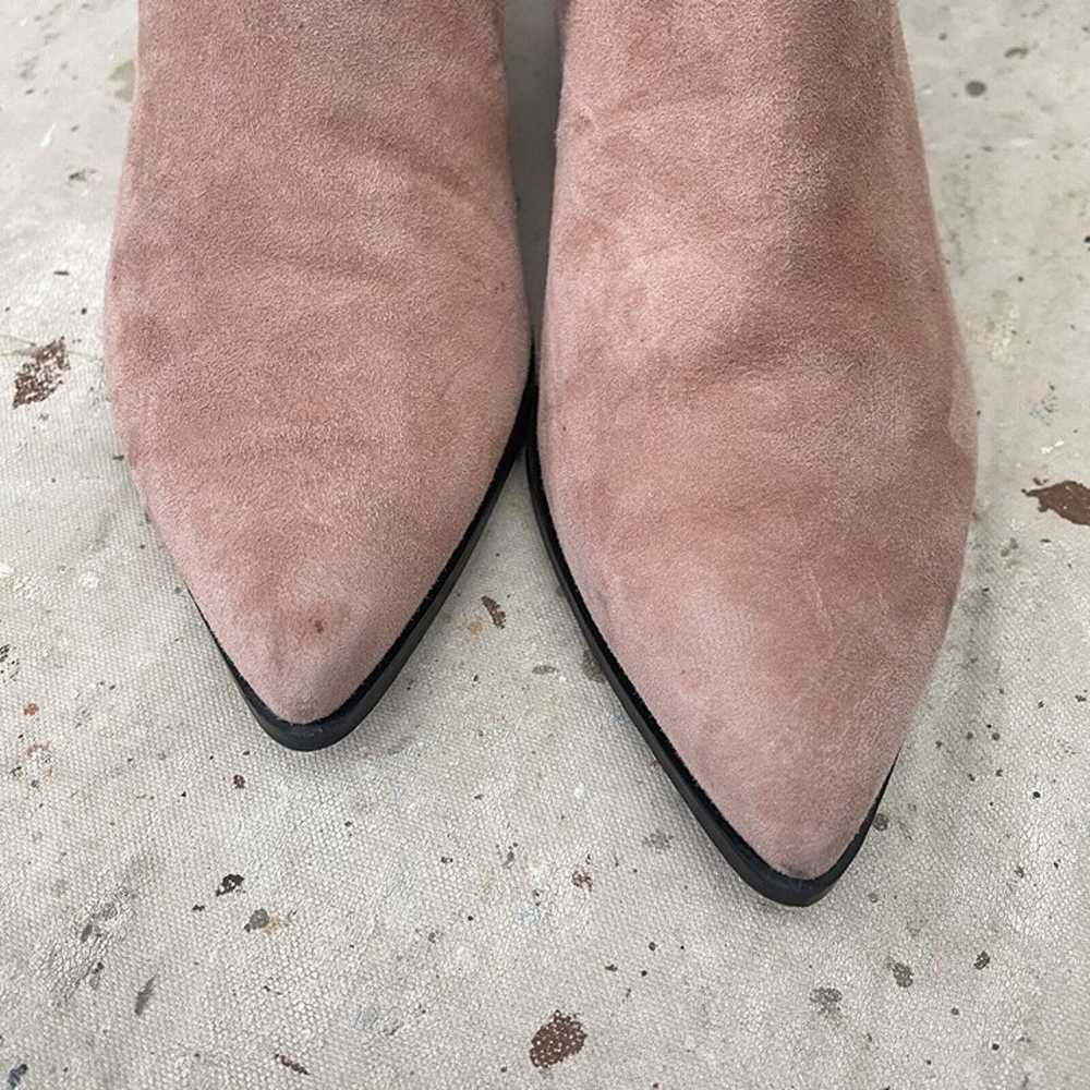 & Other Stories Cotton Candy Pink Suede Ankle Che… - image 3