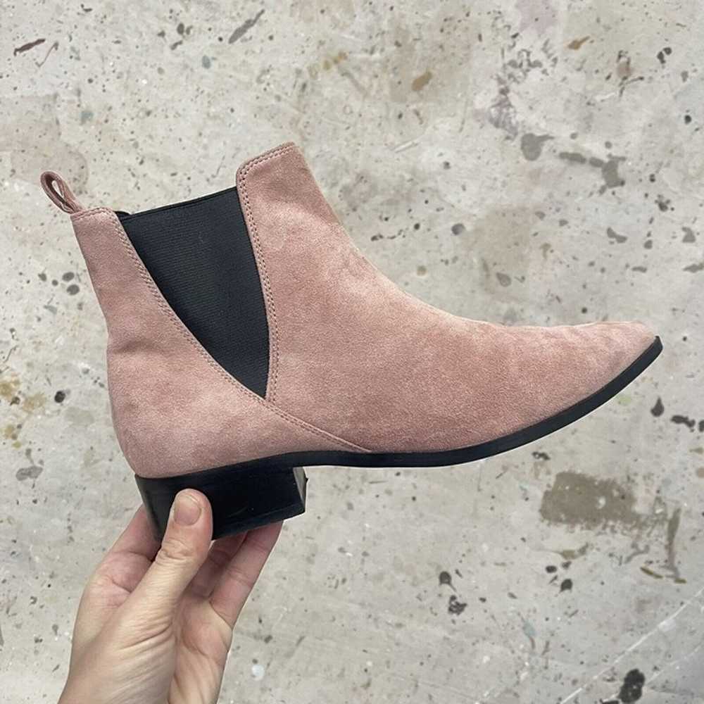 & Other Stories Cotton Candy Pink Suede Ankle Che… - image 5