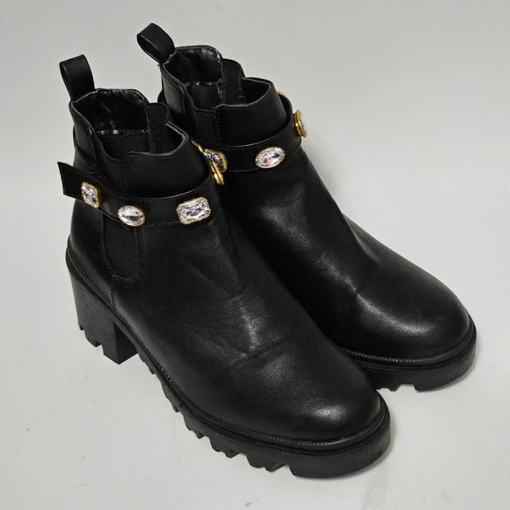 Nicole Miller Chelsey Rhinestone Strap Boots Size… - image 3