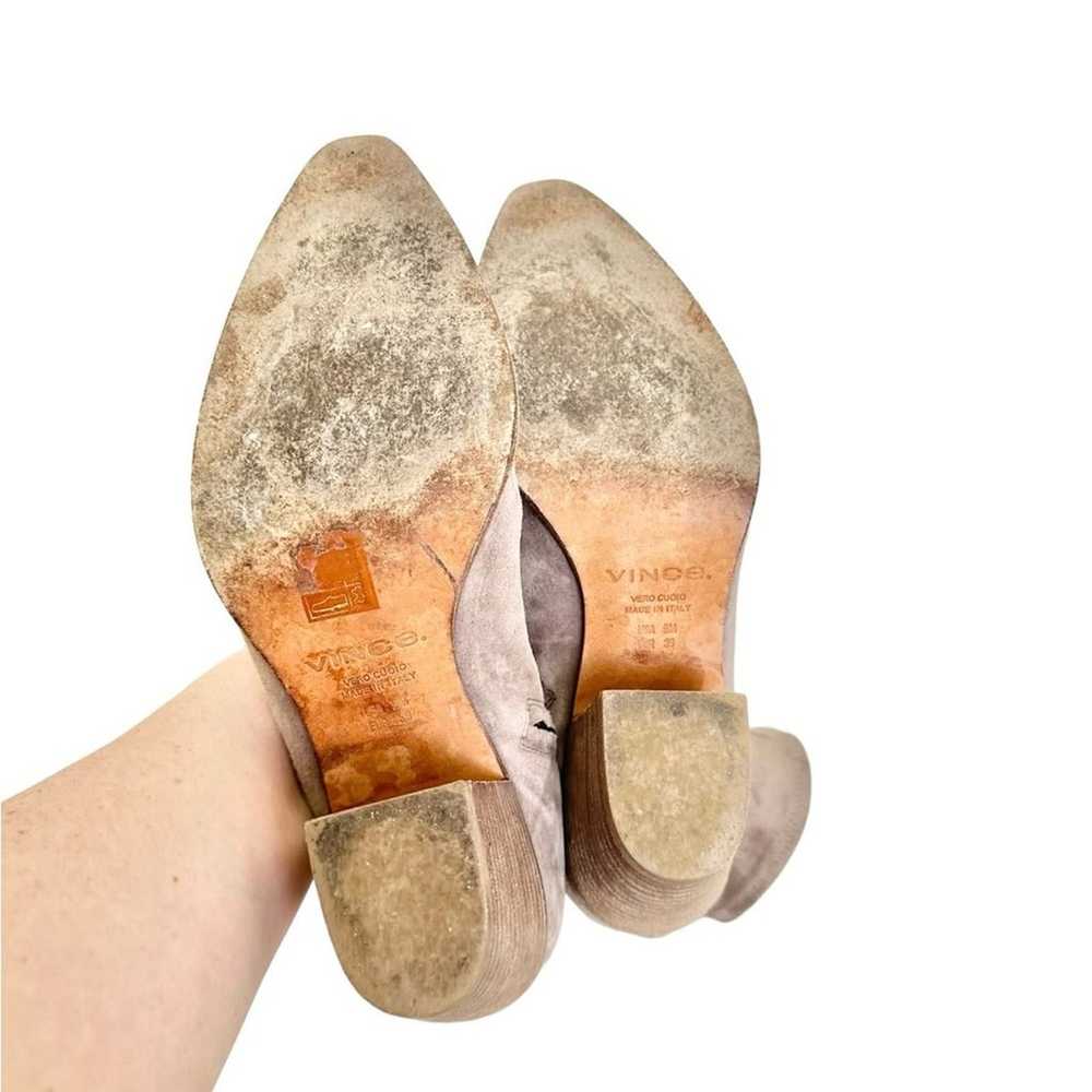 Vince Hayek Women’s Suede Block-Heel Sock Booties… - image 8