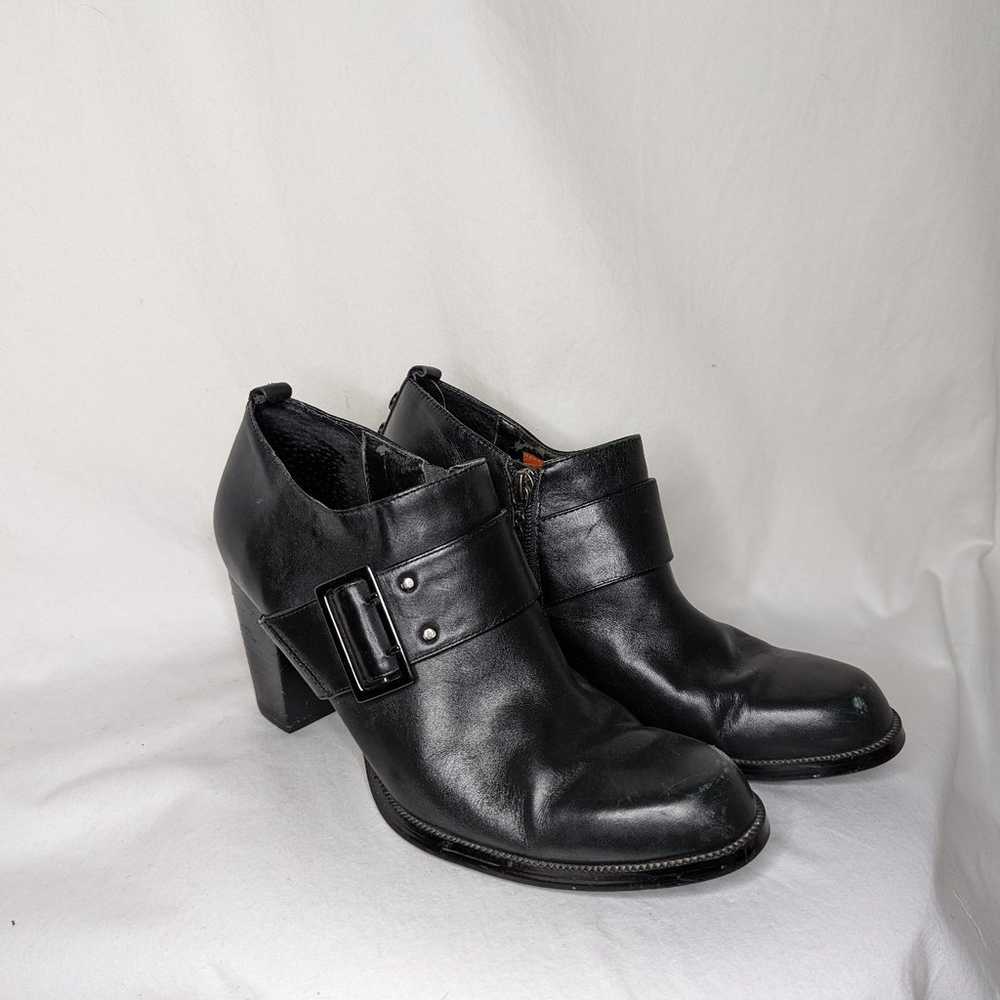 Harley Davidson Women's Black Leather Ankle Boots Boo… - Gem