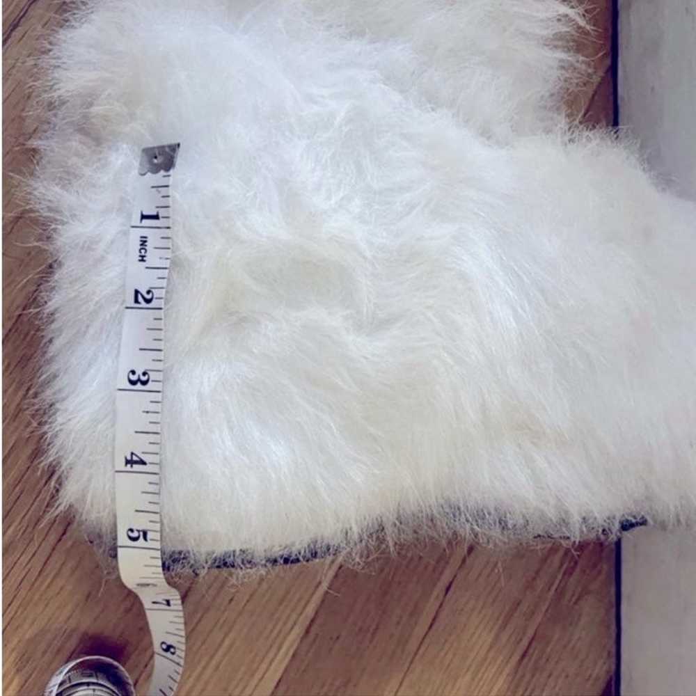 ❤️ellie chunky heel platform furry Boots❤️Size 7 - image 4