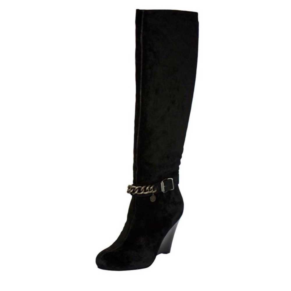 BCBGeneration Black Bg-merryl Wedge Knee High Boo… - image 3