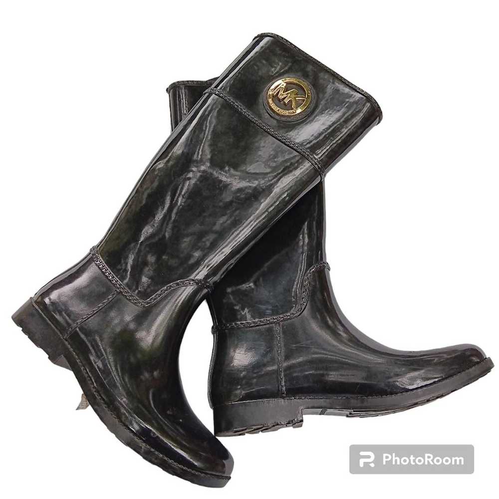 Michael Kors Stockard Rain Boot, Black, Women's 8… - image 1