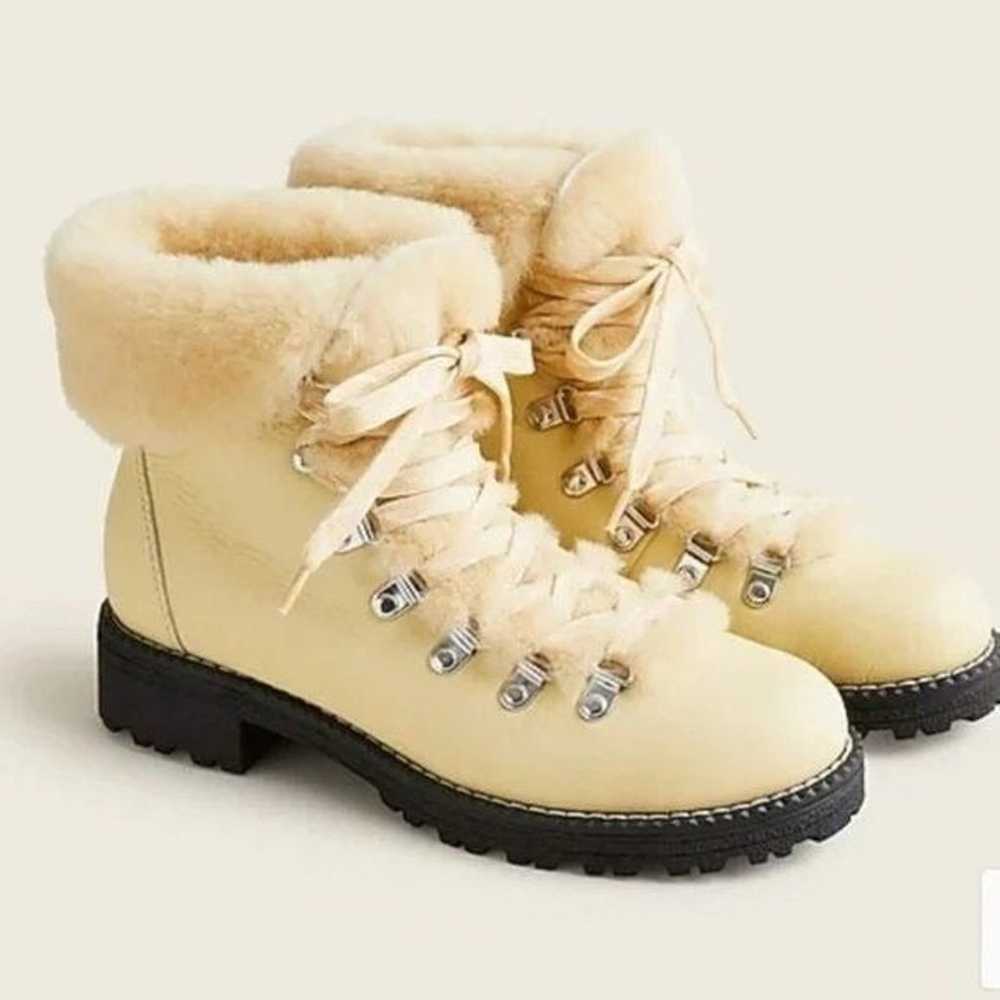 J Crew Nordic Boots In Leather Size 10 Flaw - image 1