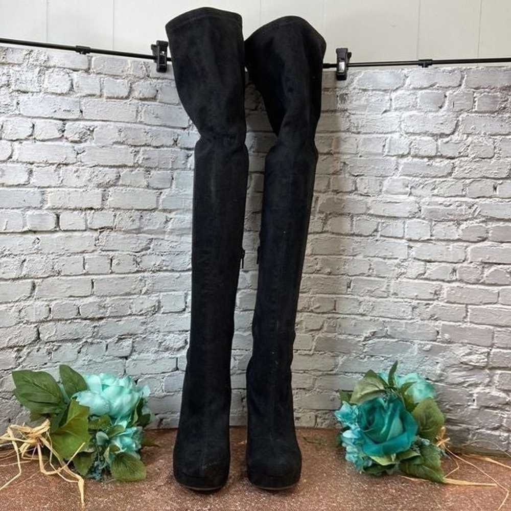 Madden Girl Groupie Black Over-the-Knee Boots 7M - image 3
