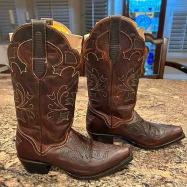 J. B. Dillon Brown Cowboy Boots