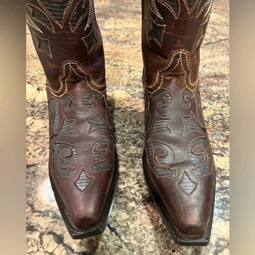 J. B. Dillon Brown Cowboy Boots - image 4