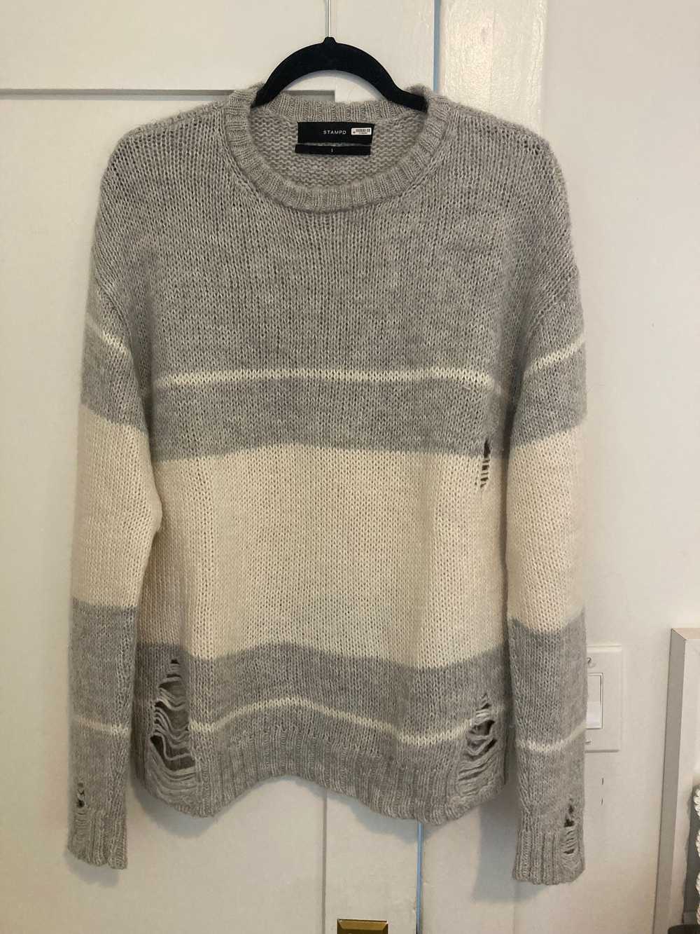 Stampd Gray Knit Sweater - image 1