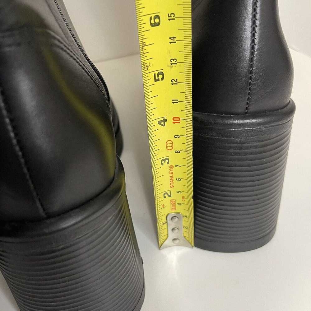 Steve Madden Fanatik Leather Boot Black Size 10 M… - image 10