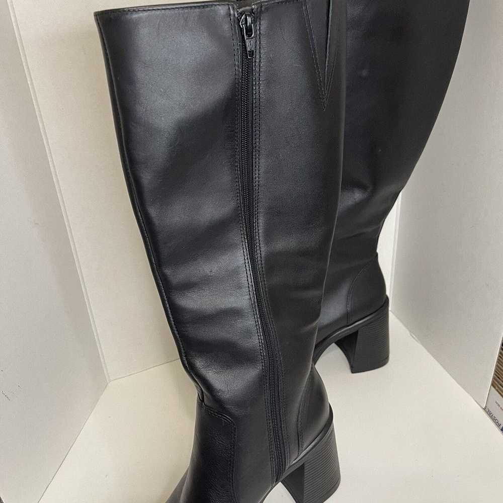 Steve Madden Fanatik Leather Boot Black Size 10 M… - image 4