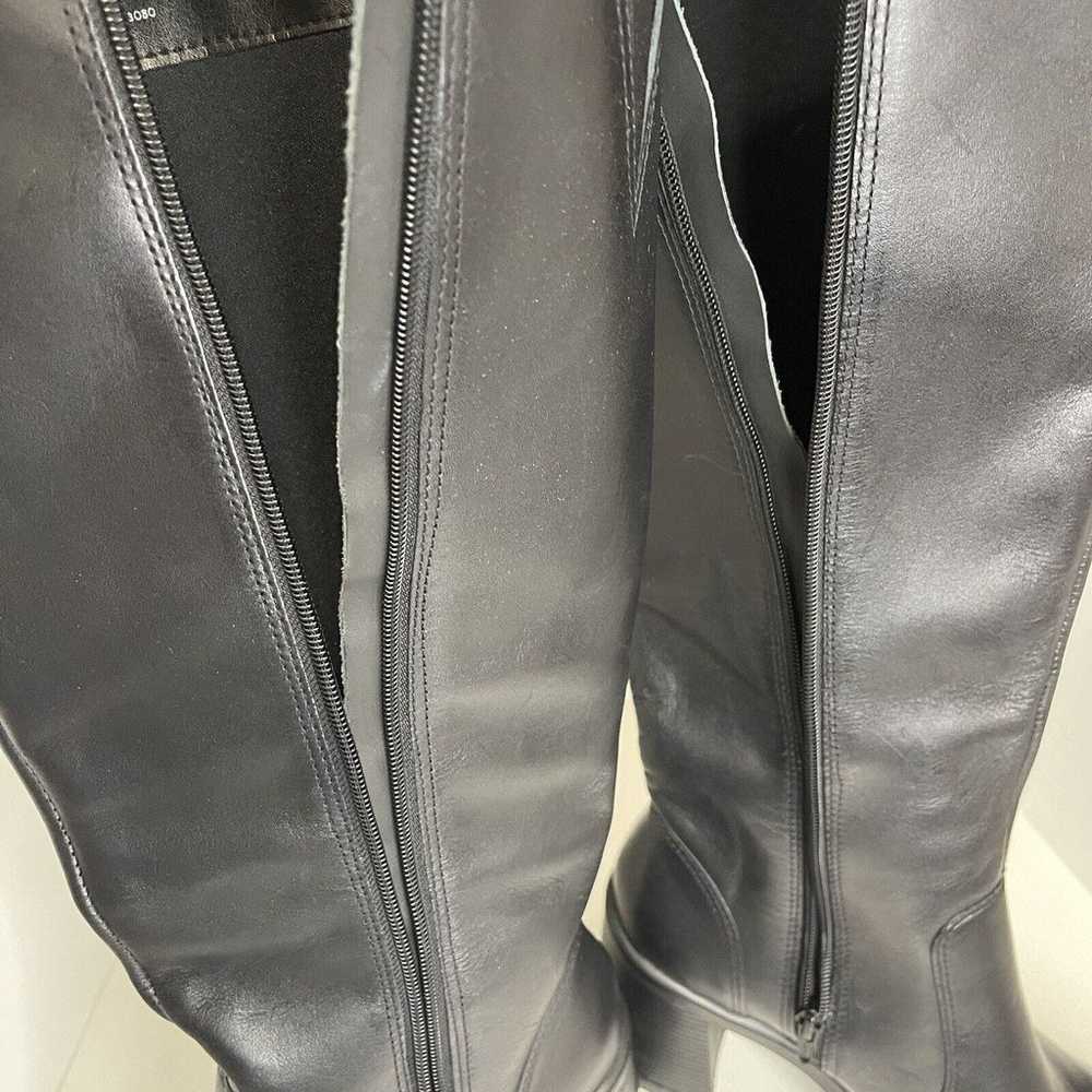 Steve Madden Fanatik Leather Boot Black Size 10 M… - image 5