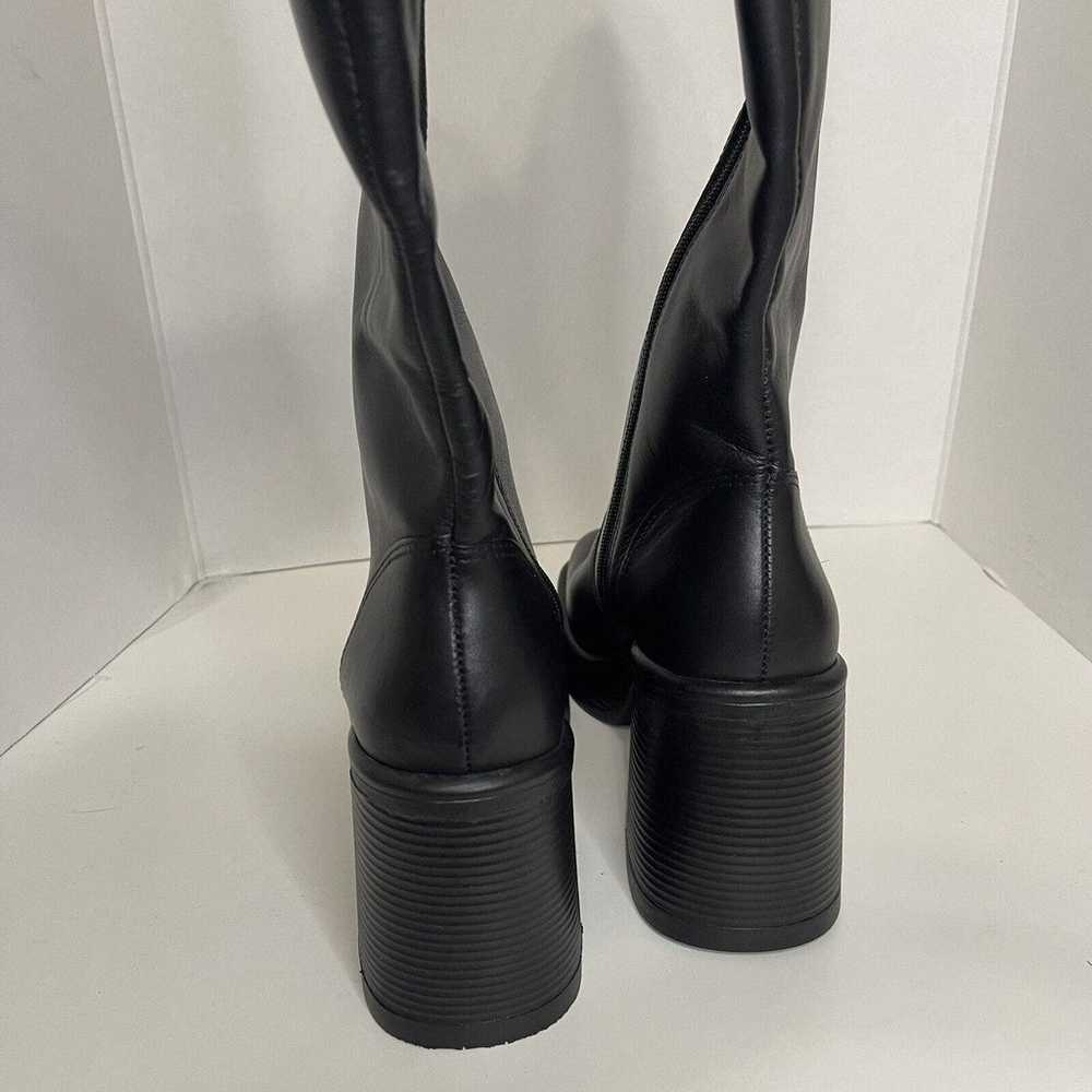 Steve Madden Fanatik Leather Boot Black Size 10 M… - image 9