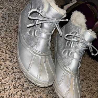 Sorel X Disney Frozen waterproof silver boots