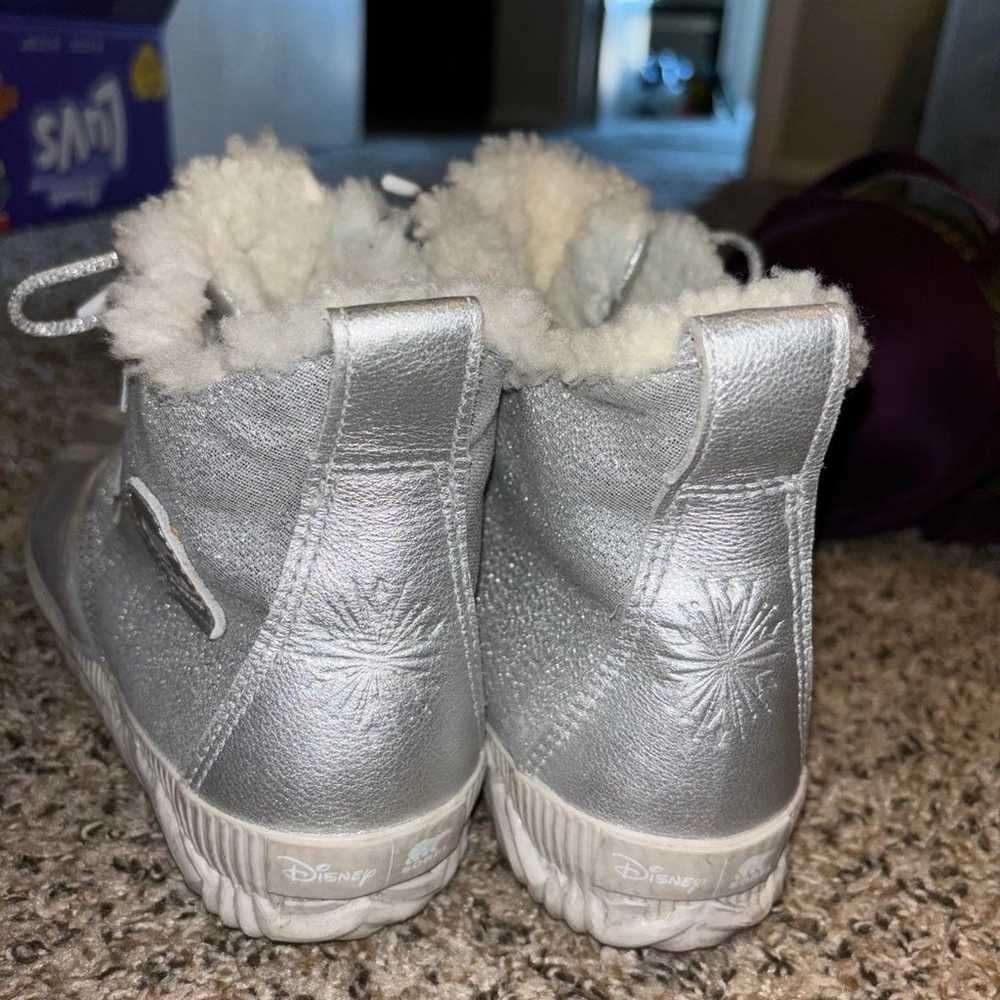 Sorel X Disney Frozen waterproof silver boots - image 6