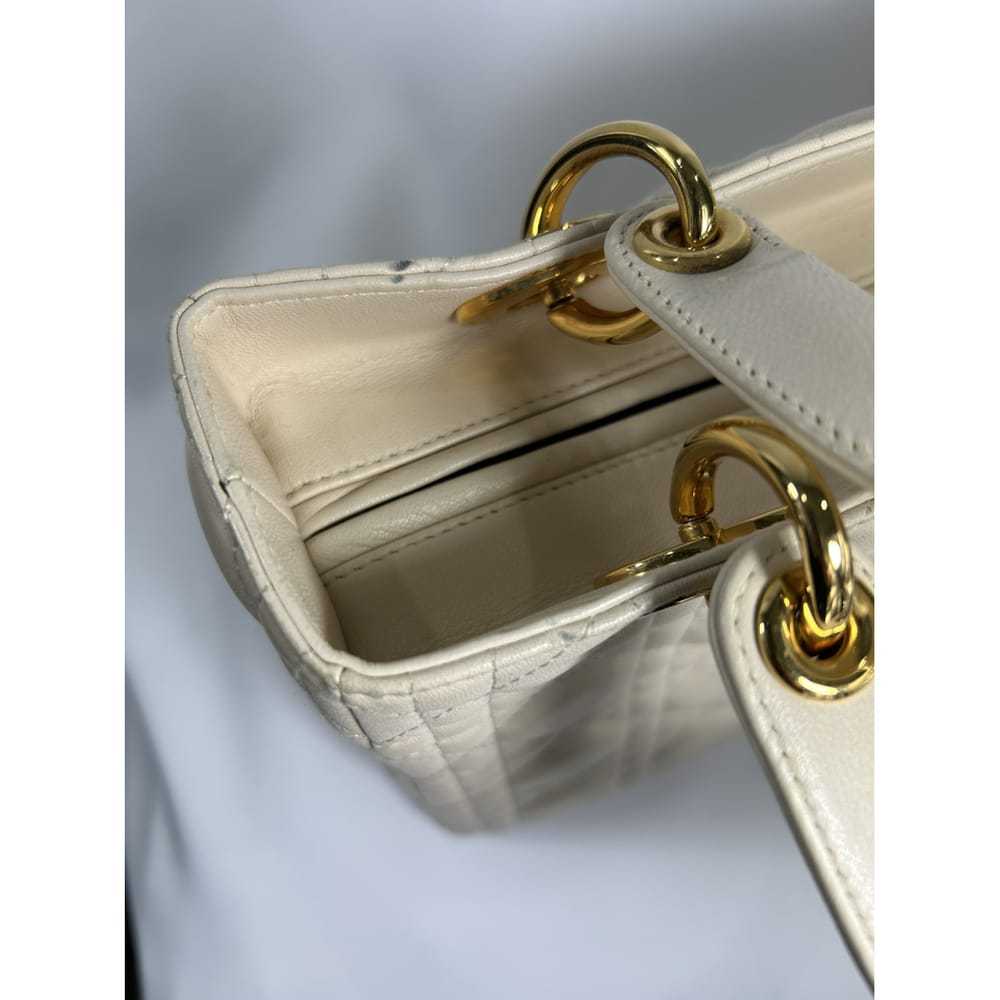 Dior Lady Dior leather handbag - image 9